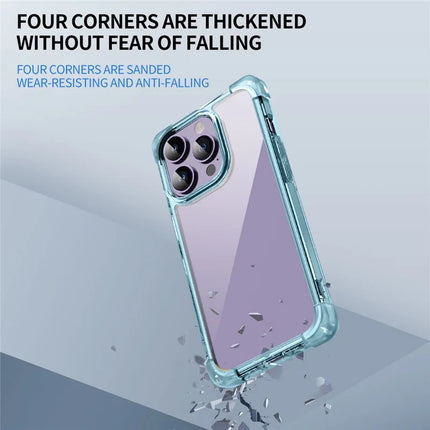 For iPhone 15 Pro Max Case Reinforced Corners TPU + Acrylic Clear Phone Back Cover