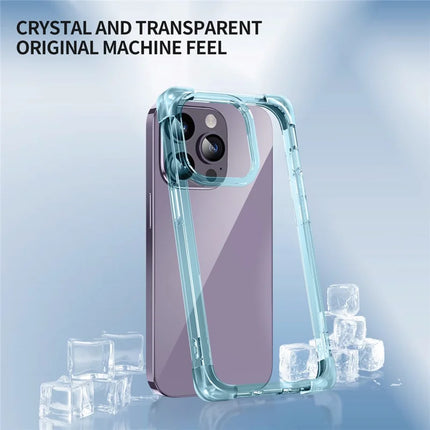 For iPhone 15 Pro Max Case Reinforced Corners TPU + Acrylic Clear Phone Back Cover