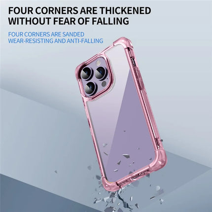 For iPhone 15 Pro Max Case Reinforced Corners TPU + Acrylic Clear Phone Back Cover