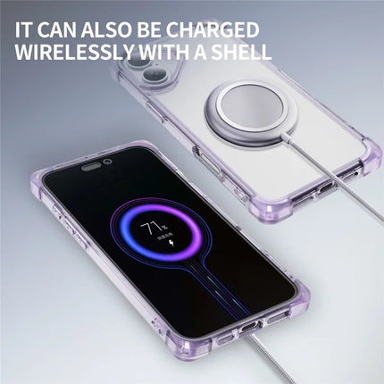 For iPhone 16 Plus Case Reinforced Corners TPU + Acrylic Clear Phone Back Cover