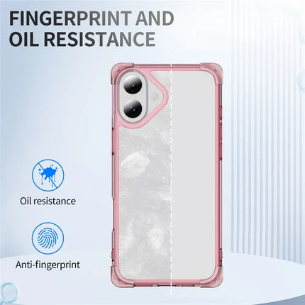 For iPhone 16 Plus Case Reinforced Corners TPU + Acrylic Clear Phone Back Cover