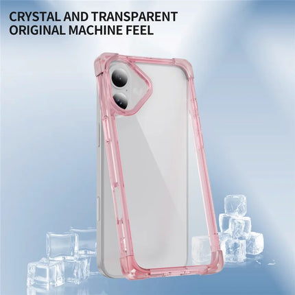 For iPhone 16 Plus Case Reinforced Corners TPU + Acrylic Clear Phone Back Cover