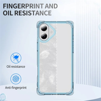 For iPhone 16 Plus Case Reinforced Corners TPU + Acrylic Clear Phone Back Cover