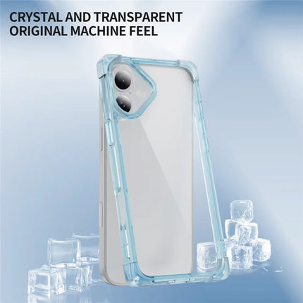 For iPhone 16 Plus Case Reinforced Corners TPU + Acrylic Clear Phone Back Cover