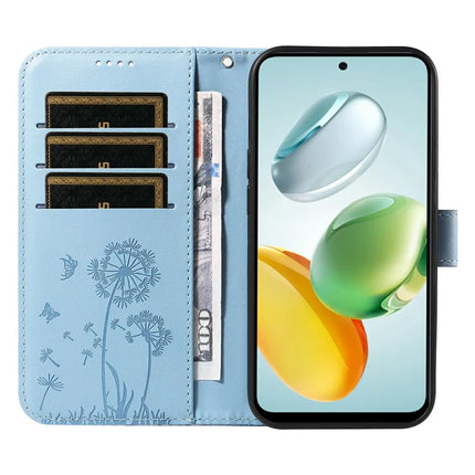 Leather Case for Honor Play 60 Plus 5G / 200 Smart 5G / Play 9T / X7c 4G Wallet Phone Cover Dandelion Imprint