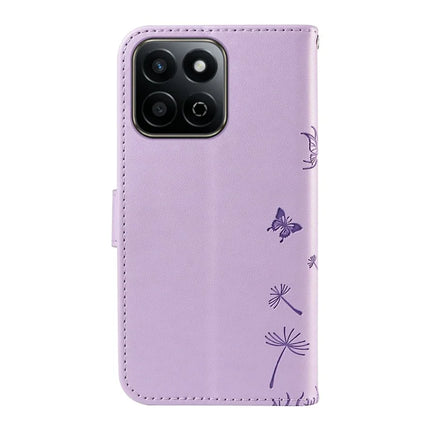 Leather Case for Honor Play 60 Plus 5G / 200 Smart 5G / Play 9T / X7c 4G Wallet Phone Cover Dandelion Imprint