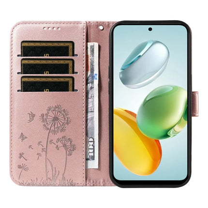 Leather Case for Honor Play 60 Plus 5G / 200 Smart 5G / Play 9T / X7c 4G Wallet Phone Cover Dandelion Imprint