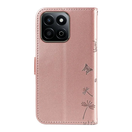 Leather Case for Honor Play 60 Plus 5G / 200 Smart 5G / Play 9T / X7c 4G Wallet Phone Cover Dandelion Imprint