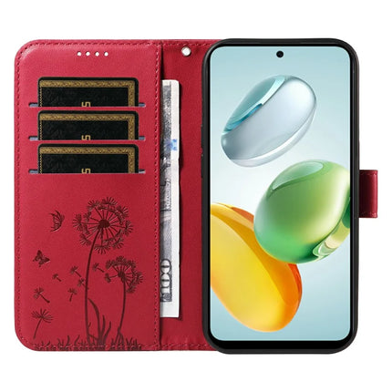 Leather Case for Honor Play 60 Plus 5G / 200 Smart 5G / Play 9T / X7c 4G Wallet Phone Cover Dandelion Imprint