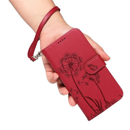 For Honor 200 5G Leather Case Wallet Phone Cover Dandelion Imprint