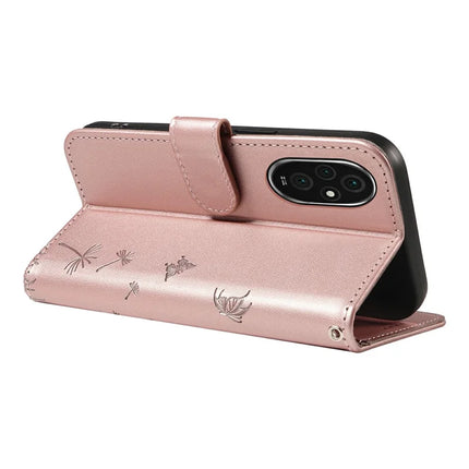 For Honor 200 Pro 5G Leather Case Wallet Phone Cover Dandelion Imprint