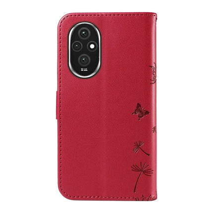 For Honor 200 Pro 5G Leather Case Wallet Phone Cover Dandelion Imprint