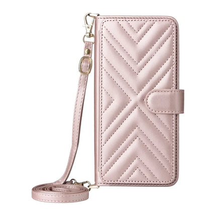 Wallet Phone Case for OnePlus Ace 5 5G / Ace 5 Pro 5G / 13R 5G Leather Phone Cover with Shoulder Strap