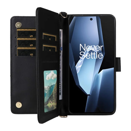 Wallet Phone Case for OnePlus Ace 5 5G / Ace 5 Pro 5G / 13R 5G Leather Phone Cover with Shoulder Strap