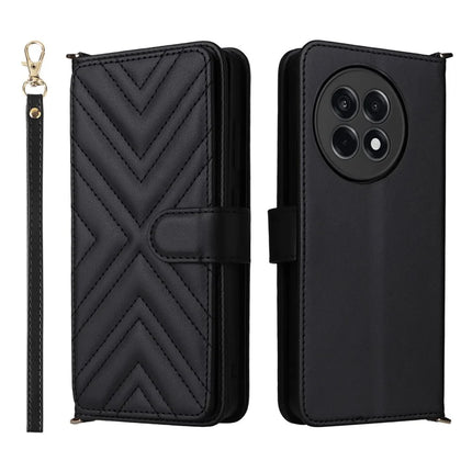 Wallet Phone Case for OnePlus Ace 5 5G / Ace 5 Pro 5G / 13R 5G Leather Phone Cover with Shoulder Strap