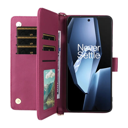 Wallet Phone Case for OnePlus Ace 5 5G / Ace 5 Pro 5G / 13R 5G Leather Phone Cover with Shoulder Strap