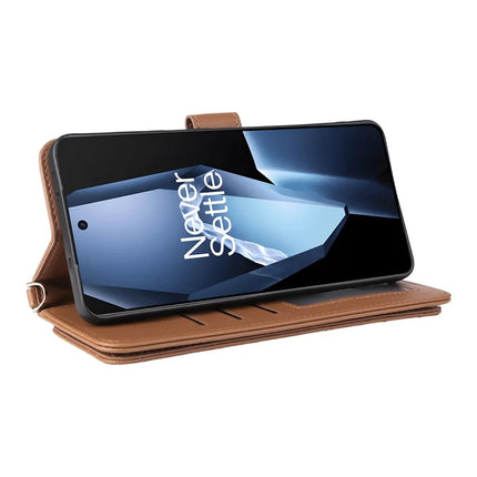 Wallet Phone Case for OnePlus Ace 5 5G / Ace 5 Pro 5G / 13R 5G Leather Phone Cover with Shoulder Strap