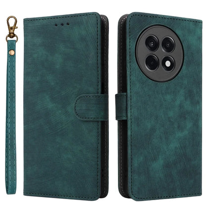 Wallet Phone Case for OnePlus Ace 5 5G / Ace 5 Pro 5G / 13R 5G RFID Blocking PU Leather Cover Stand View - Green