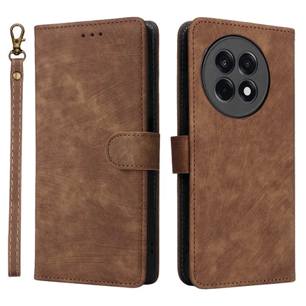 Wallet Phone Case for OnePlus Ace 5 5G / Ace 5 Pro 5G / 13R 5G RFID Blocking PU Leather Cover Stand View - Brown