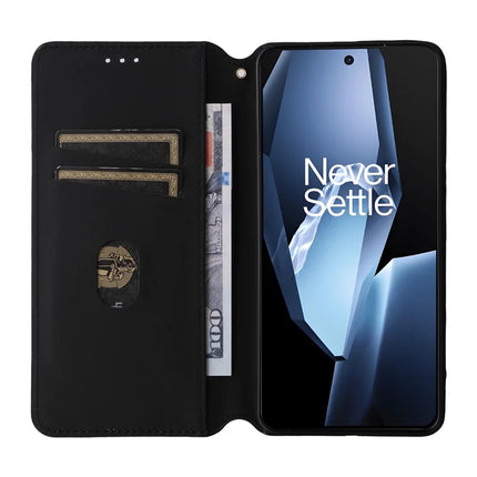 Wallet Phone Case for OnePlus Ace 5 5G / Ace 5 Pro 5G / 13R 5G Rhombus Imprinted Leather Phone Cover