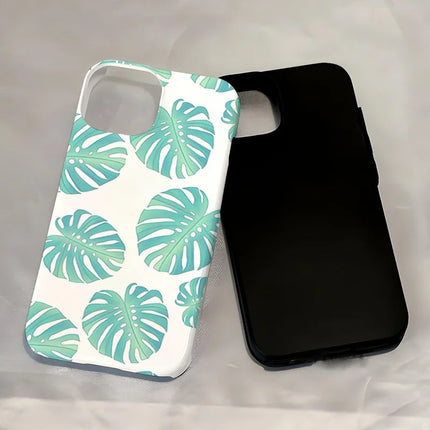 ShopCaseCart Shockproof Slim iPhone 15 Pro Protective cover Fashionable Plant Pattern Impact-resistant PC + TPU Phone Back Guard
