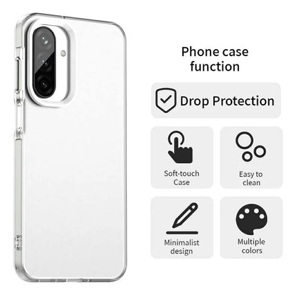 For Samsung Galaxy A26 5G Case PC+TPU+PET Matte Anti-Drop Phone Back Cover