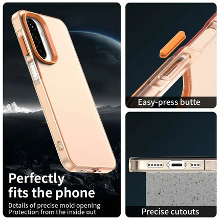 For Samsung Galaxy A26 5G Case PC+TPU+PET Matte Anti-Drop Phone Back Cover