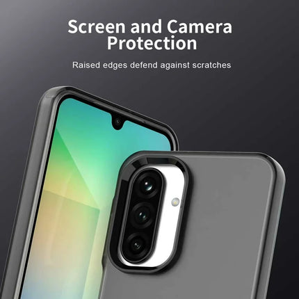 For Samsung Galaxy A26 5G Case PC+TPU+PET Matte Anti-Drop Phone Back Cover