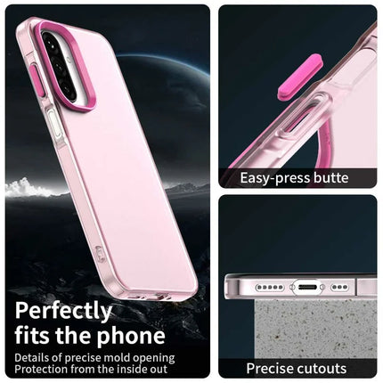 For Samsung Galaxy A26 5G Case PC+TPU+PET Matte Anti-Drop Phone Back Cover
