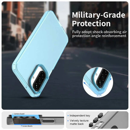 For Samsung Galaxy A26 5G Case PC+TPU+PET Matte Anti-Drop Phone Back Cover