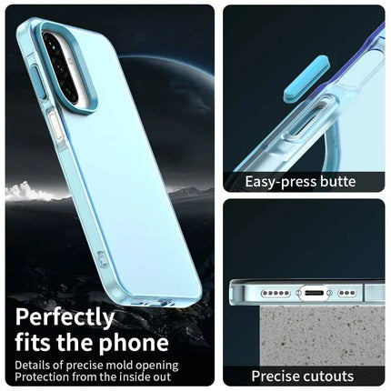 For Samsung Galaxy A26 5G Case PC+TPU+PET Matte Anti-Drop Phone Back Cover