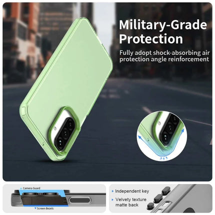 For Samsung Galaxy A26 5G Case PC+TPU+PET Matte Anti-Drop Phone Back Cover