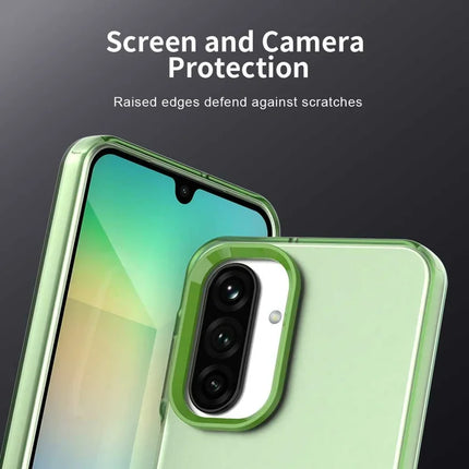 For Samsung Galaxy A26 5G Case PC+TPU+PET Matte Anti-Drop Phone Back Cover