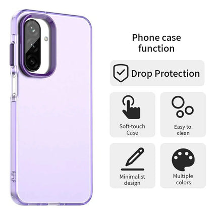 For Samsung Galaxy A26 5G Case PC+TPU+PET Matte Anti-Drop Phone Back Cover