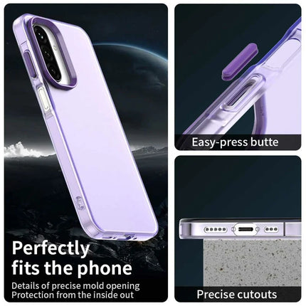 For Samsung Galaxy A26 5G Case PC+TPU+PET Matte Anti-Drop Phone Back Cover