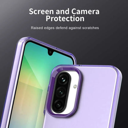 For Samsung Galaxy A26 5G Case PC+TPU+PET Matte Anti-Drop Phone Back Cover
