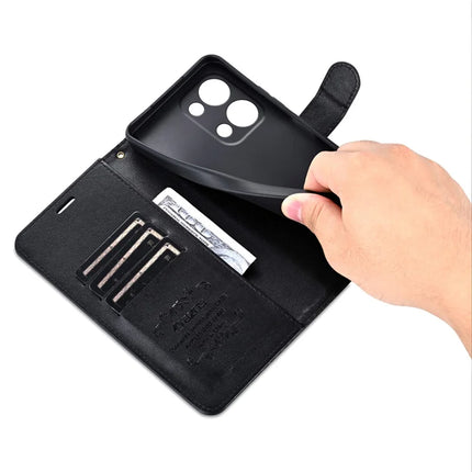 AZNS For Oppo Reno13 5G (Global) Case Anti-Scratch PU Leather Stand Wallet Phone Cover