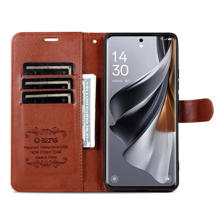 AZNS For Oppo Reno13 Pro 5G Case Anti-Scratch PU Leather Stand Wallet Phone Cover