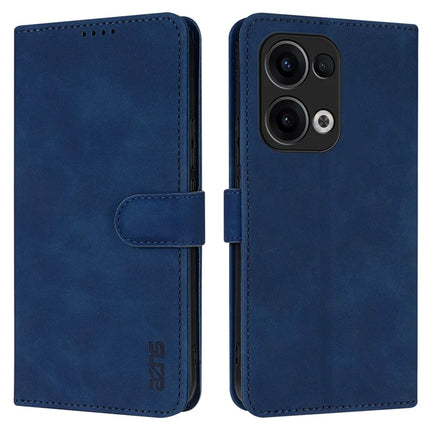 AZNS For Oppo Reno13 5G (Global) Case PU Leather Wallet Phone Cover - Blue