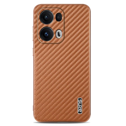 AZNS For Oppo Reno13 Pro 5G Case Electroplating Carbon Fiber Texture PU + TPU Phone Cover
