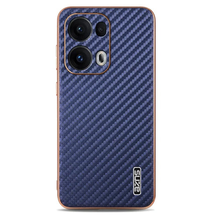 AZNS For Oppo Reno13 Pro 5G Case Electroplating Carbon Fiber Texture PU + TPU Phone Cover