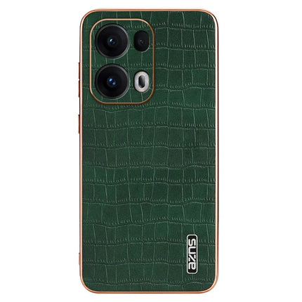 AZNS For Oppo Reno13 Pro 5G Case Electroplating Crocodile Texture PU + TPU Phone Cover