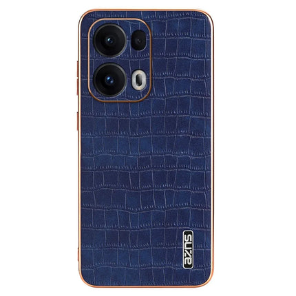 AZNS For Oppo Reno13 Pro 5G Case Electroplating Crocodile Texture PU + TPU Phone Cover