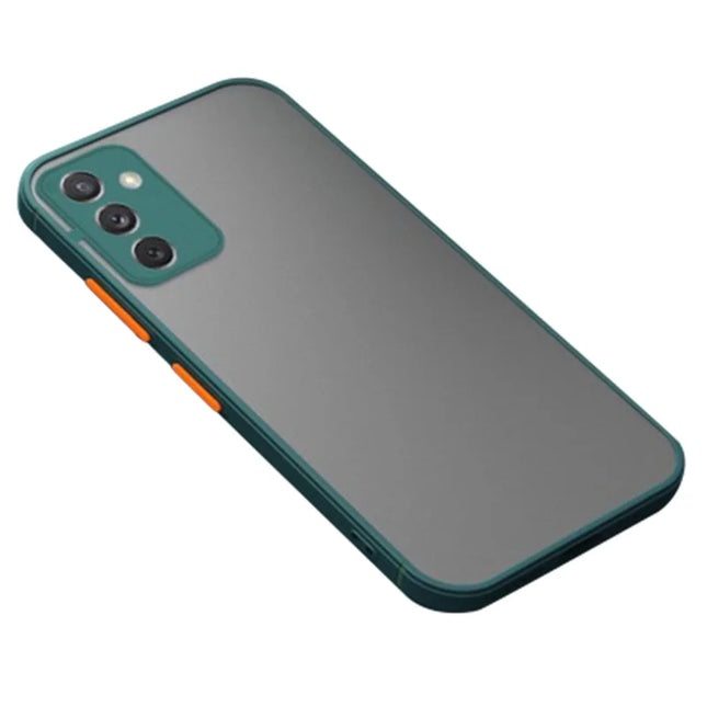 For Samsung Galaxy A55 5G Case TPU + PC Matte Anti Drop Phone Back Cover - Midnight Green