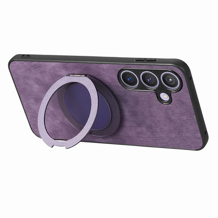 For Samsung Galaxy A05s 4G Phone Case with Rotating Kickstand Stress Relief Retro Leather Back Cover