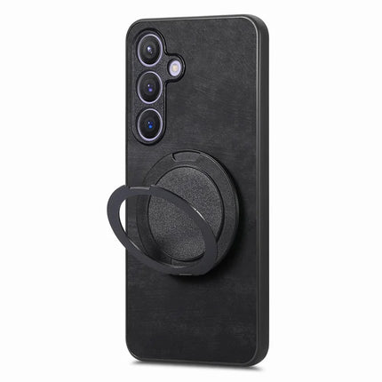 For Samsung Galaxy A54 5G Phone Case with Rotating Kickstand Stress Relief Retro Leather Back Cover