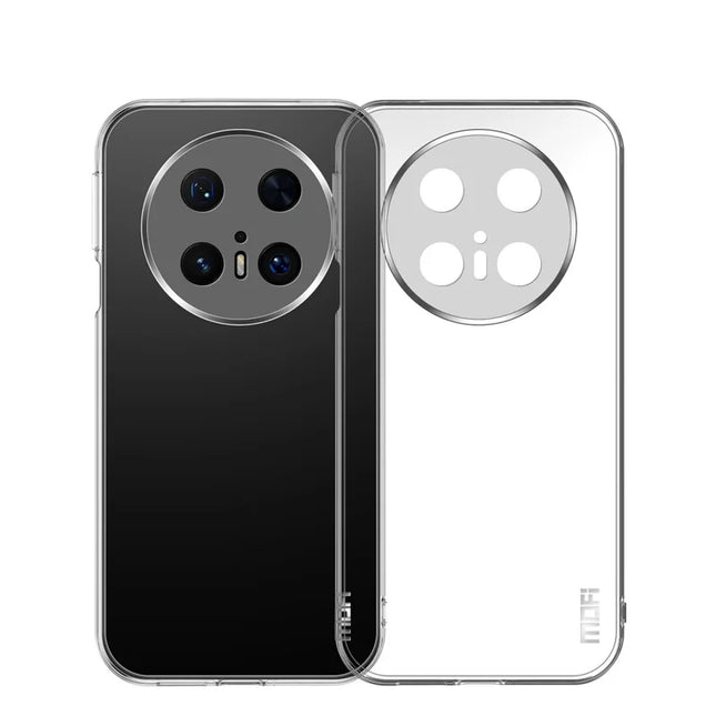 For Huawei Mate 70 Pro Clear Phone Case MOFI Ultra-Thin TPU Phone Back Cover - Transparent