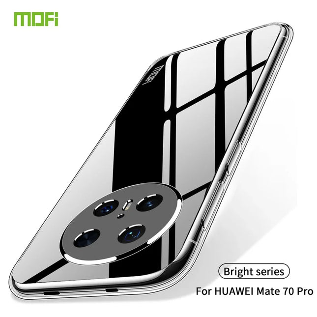 For Huawei Mate 70 Pro Clear Phone Case MOFI Ultra-Thin TPU Phone Back Cover