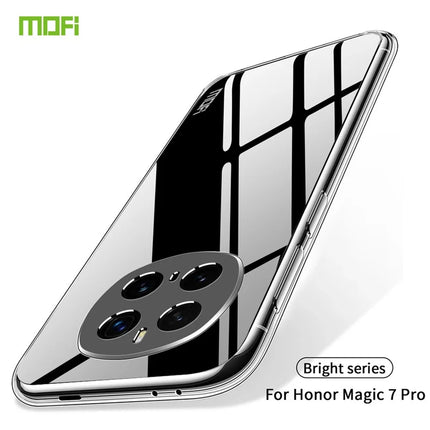 For Honor Magic7 Pro 5G Clear Phone Case MOFI Ultra-Thin TPU Phone Back Cover
