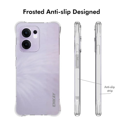 For Oppo Reno13 F 5G Clear Phone Case ENKAY HAT PRINCE Shockproof Anti-Slip TPU Cover